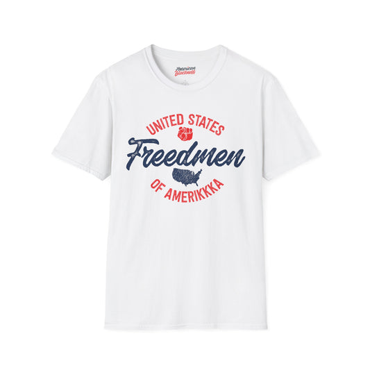 T-Shirt — "United States Freedmen of Amerikkka" Patriotic Vintage Graphic Tee