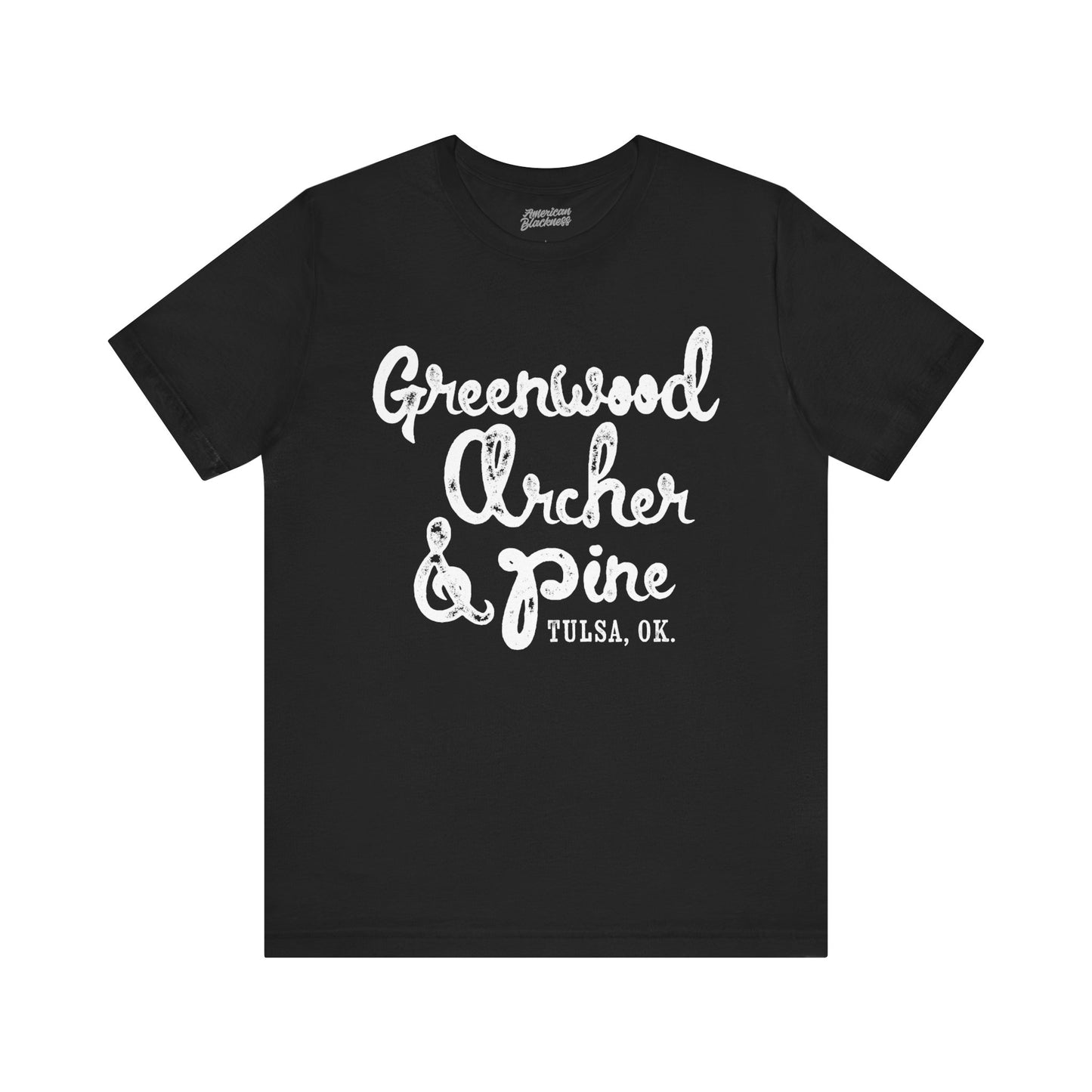 Greenwood Archer & Pine Tee Black Wallstreet