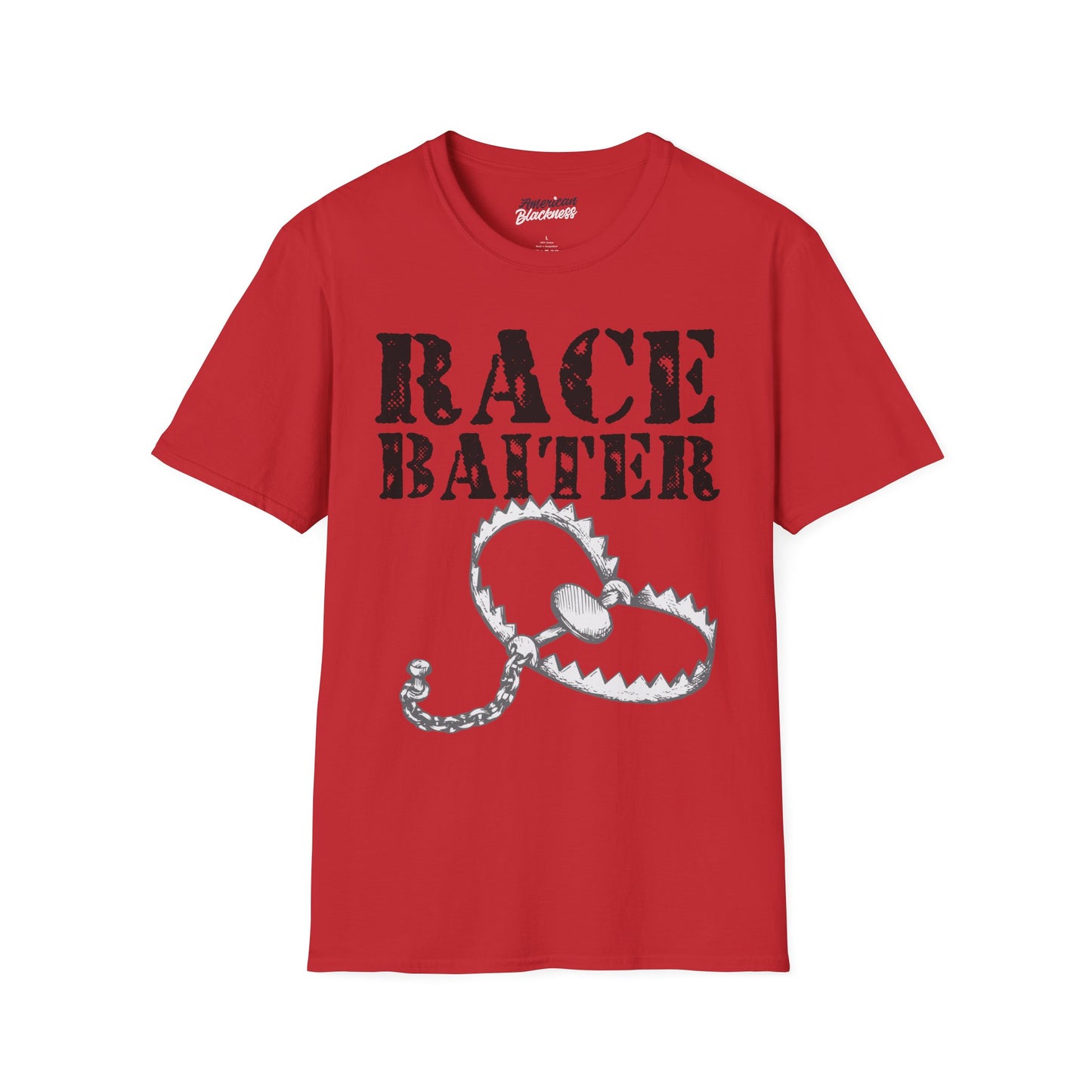 Race Baiter T-Shirt — Bold Graphic Trap Design, Political Satire Tee