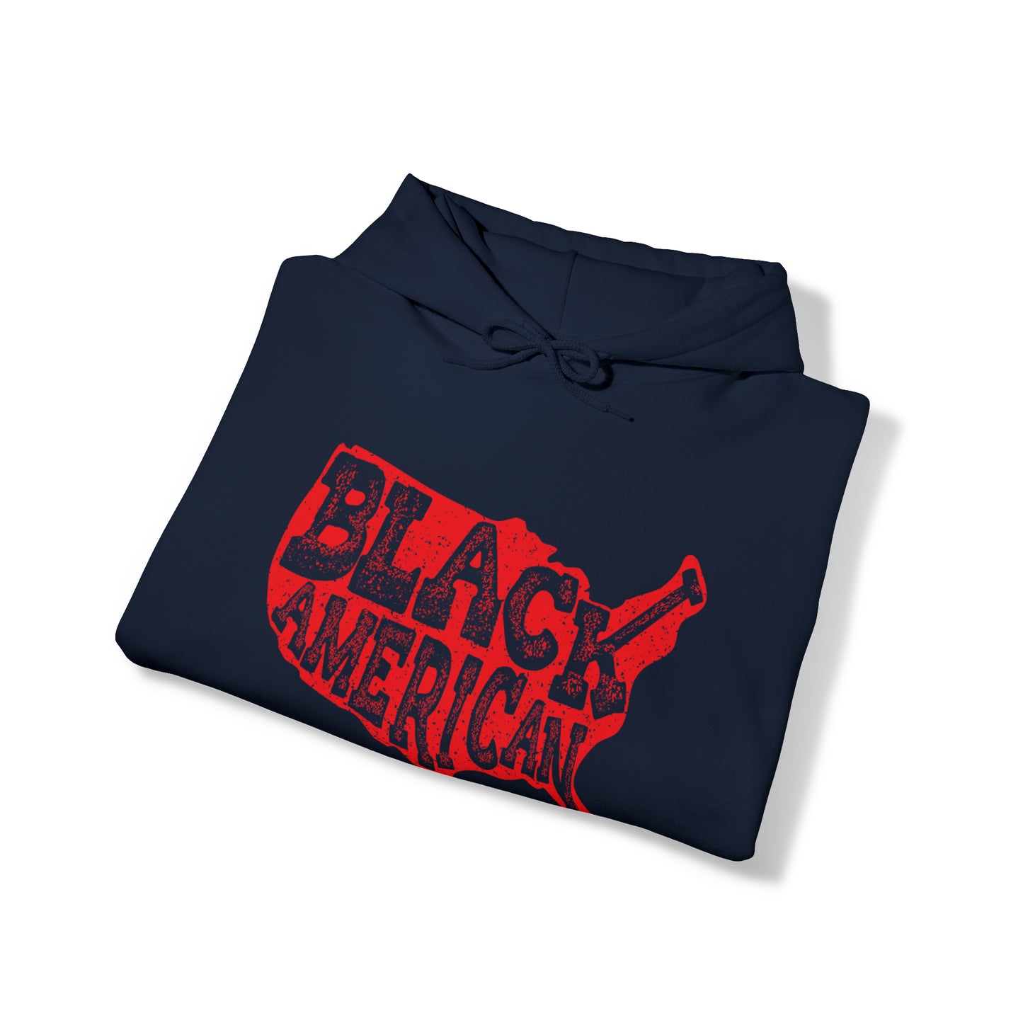 Black American Lower 48 Hooded Sweatshirt