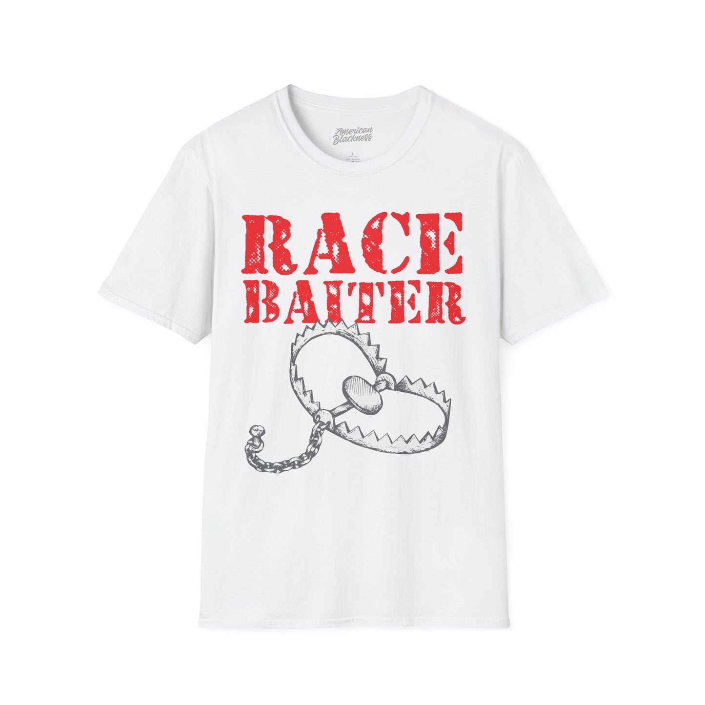 Race Baiter T-Shirt — Bold Graphic Trap Design, Political Satire Tee
