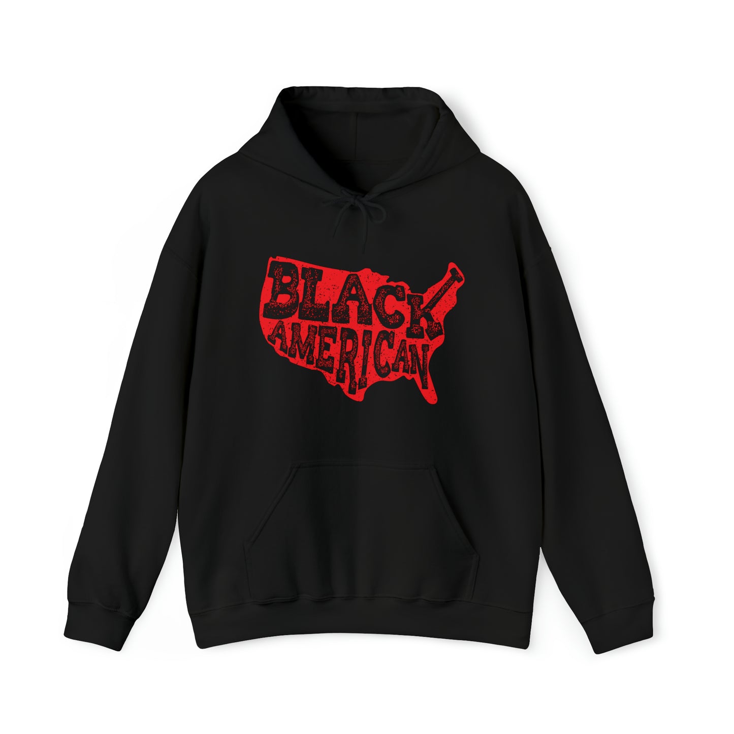 Black American Lower 48 Hooded Sweatshirt