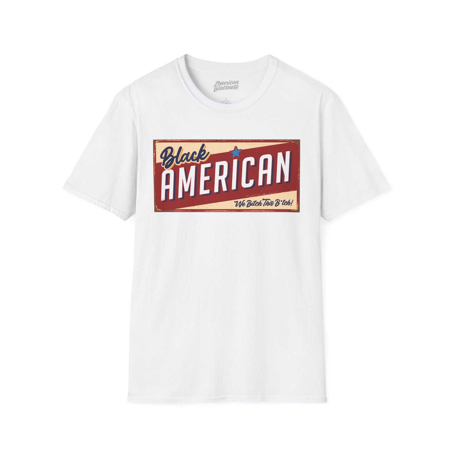 Black American Retro Tee