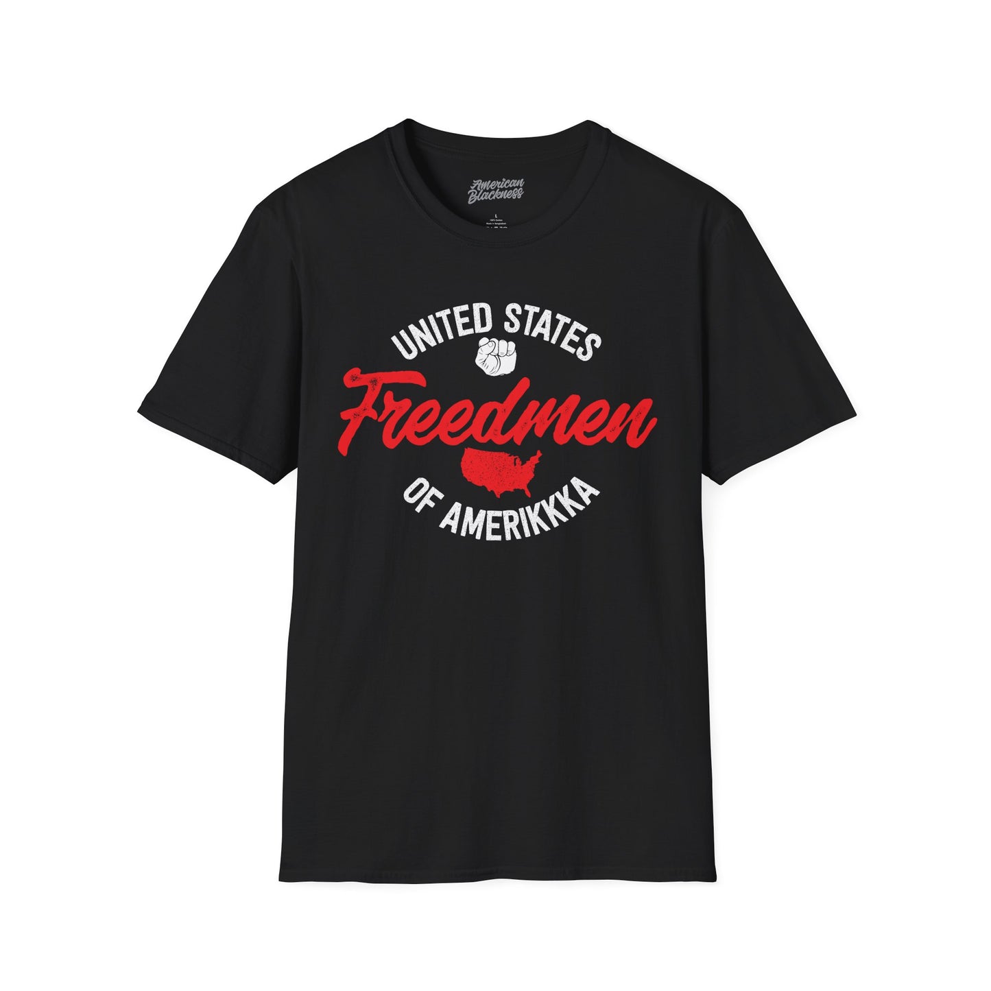 T-Shirt — "United States Freedmen of Amerikkka" Patriotic Vintage Graphic Tee