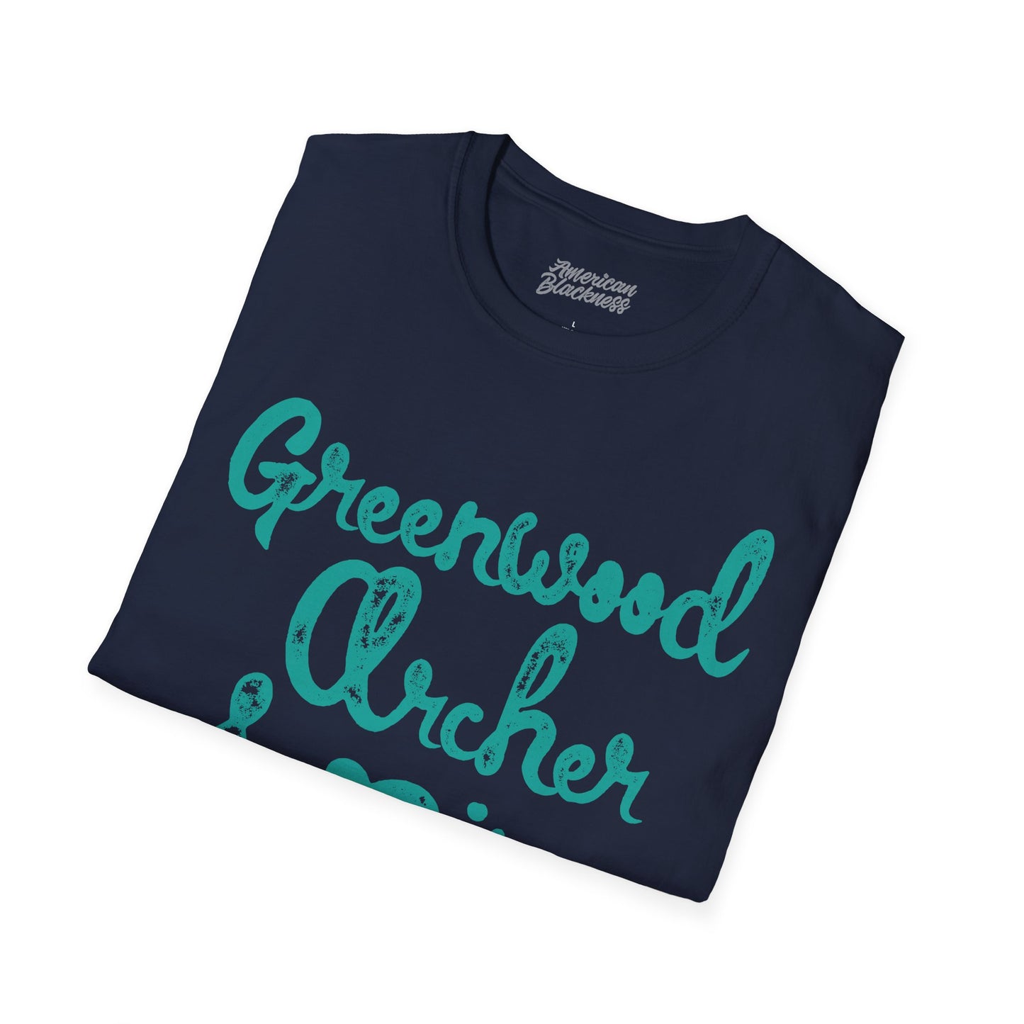 Greenwood Archer & Pine Tee — Tulsa, OK Vintage Script T-Shirt
