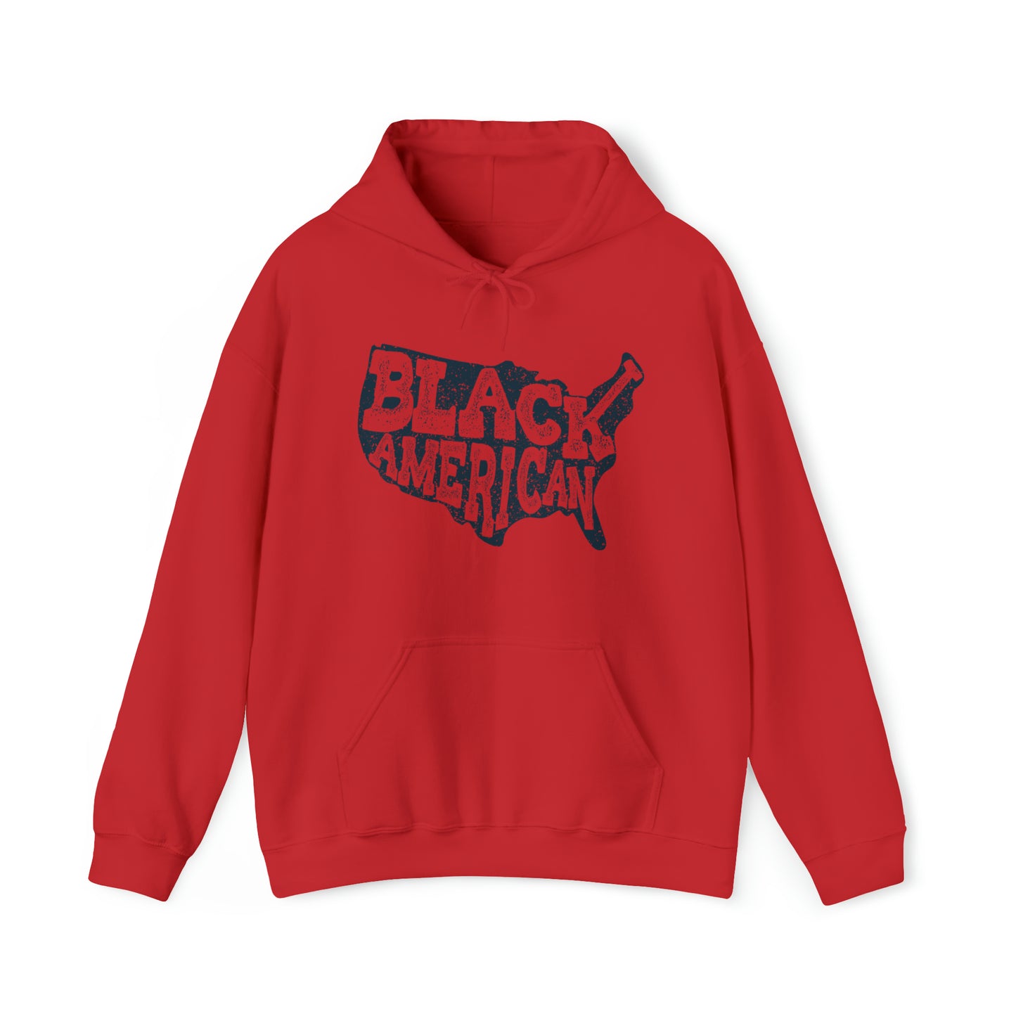 Black American Lower 48 Hooded Sweatshirt