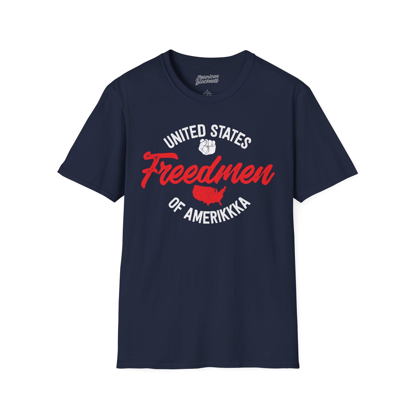 T-Shirt — "United States Freedmen of Amerikkka" Patriotic Vintage Graphic Tee
