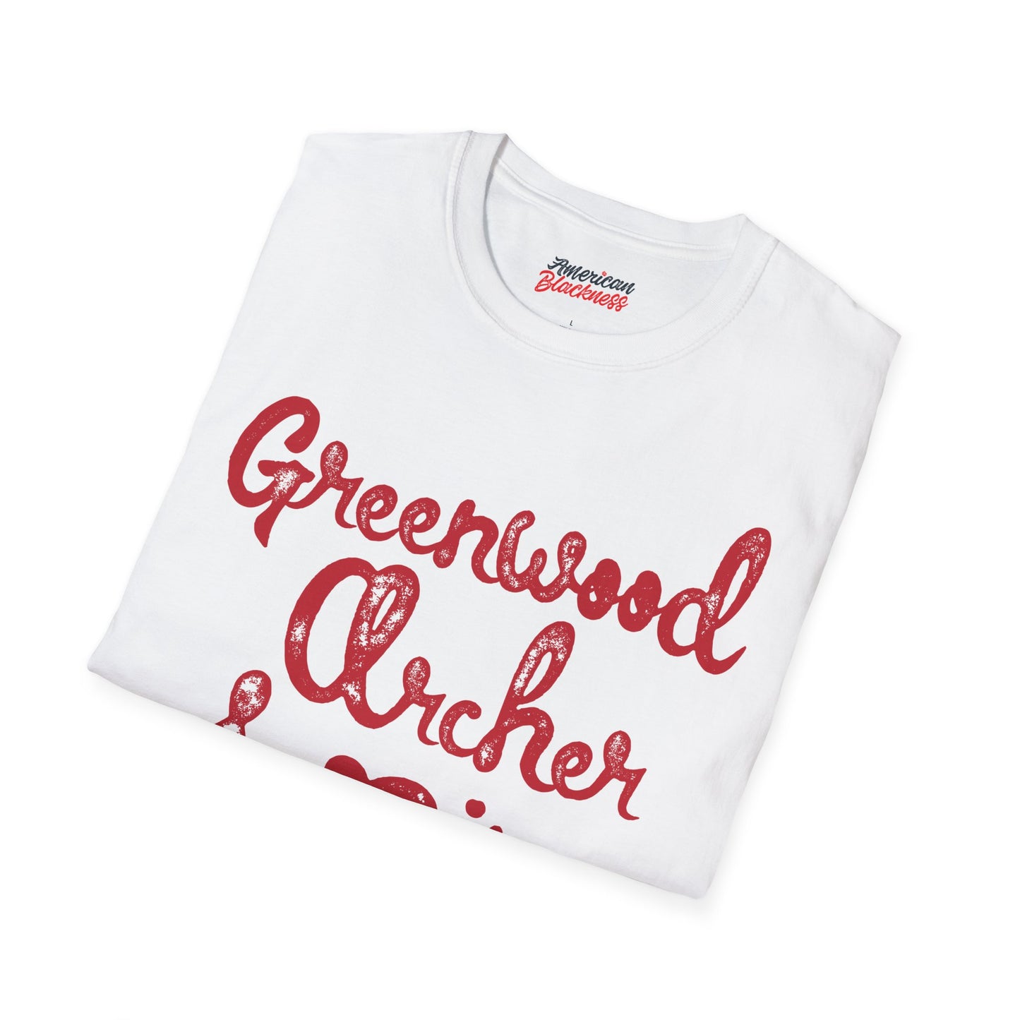 Greenwood Archer & Pine Tee — Tulsa, OK Vintage Script T-Shirt