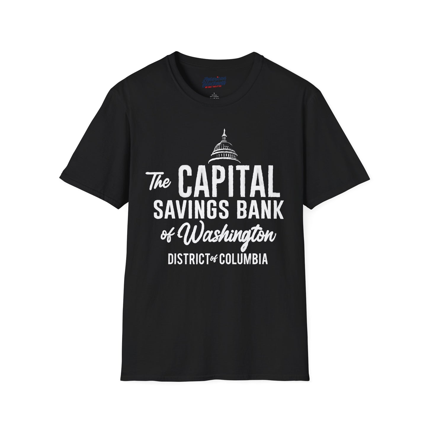 Washington Capital Savings Bank T-Shirt — Vintage DC Capitol Graphic Tee