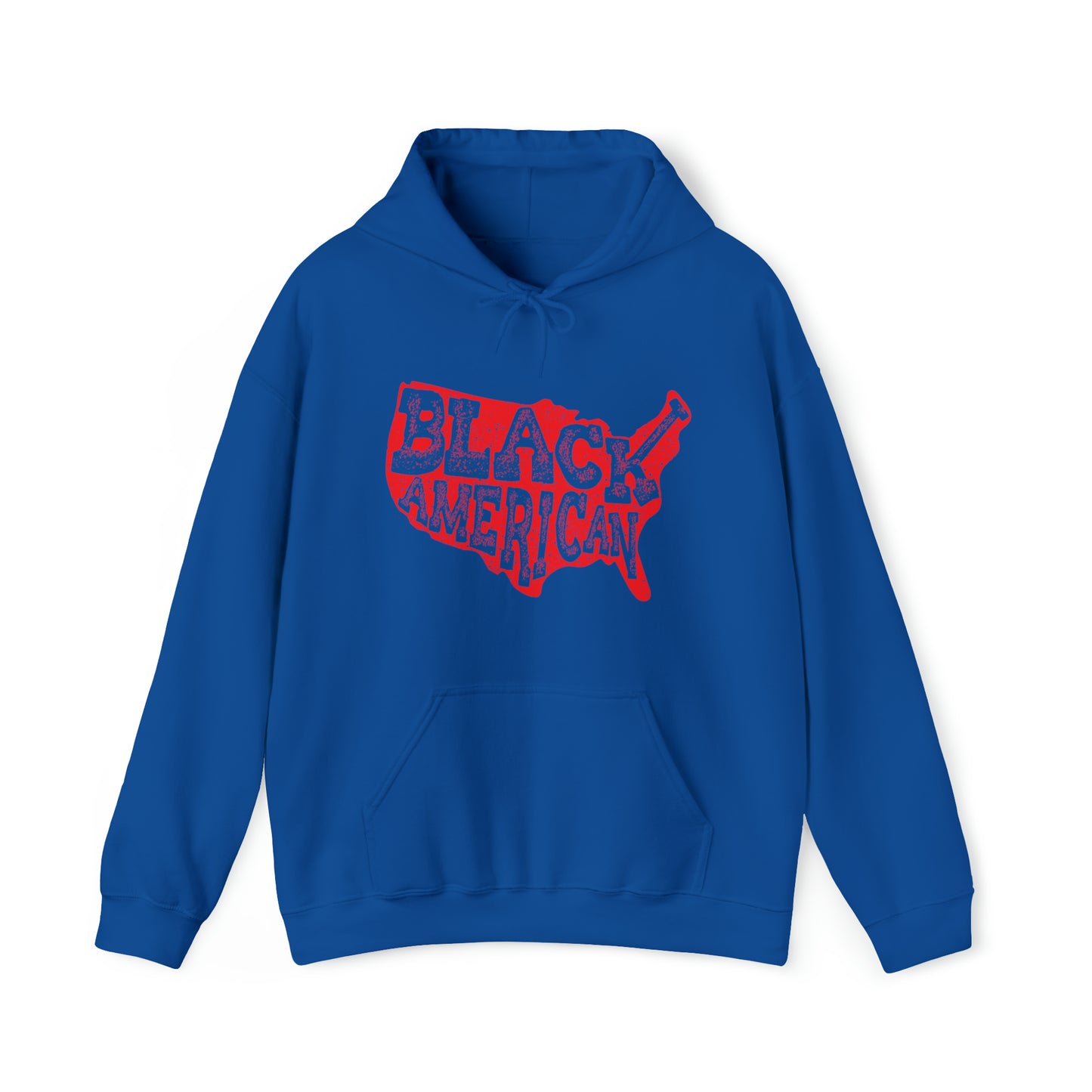 Black American Lower 48 Hooded Sweatshirt