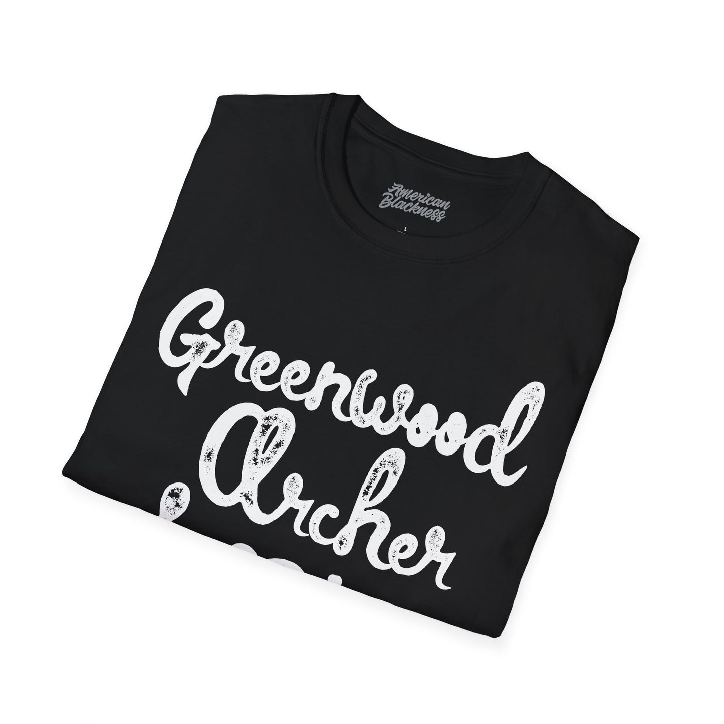 Greenwood Archer & Pine Tee — Tulsa, OK Vintage Script T-Shirt