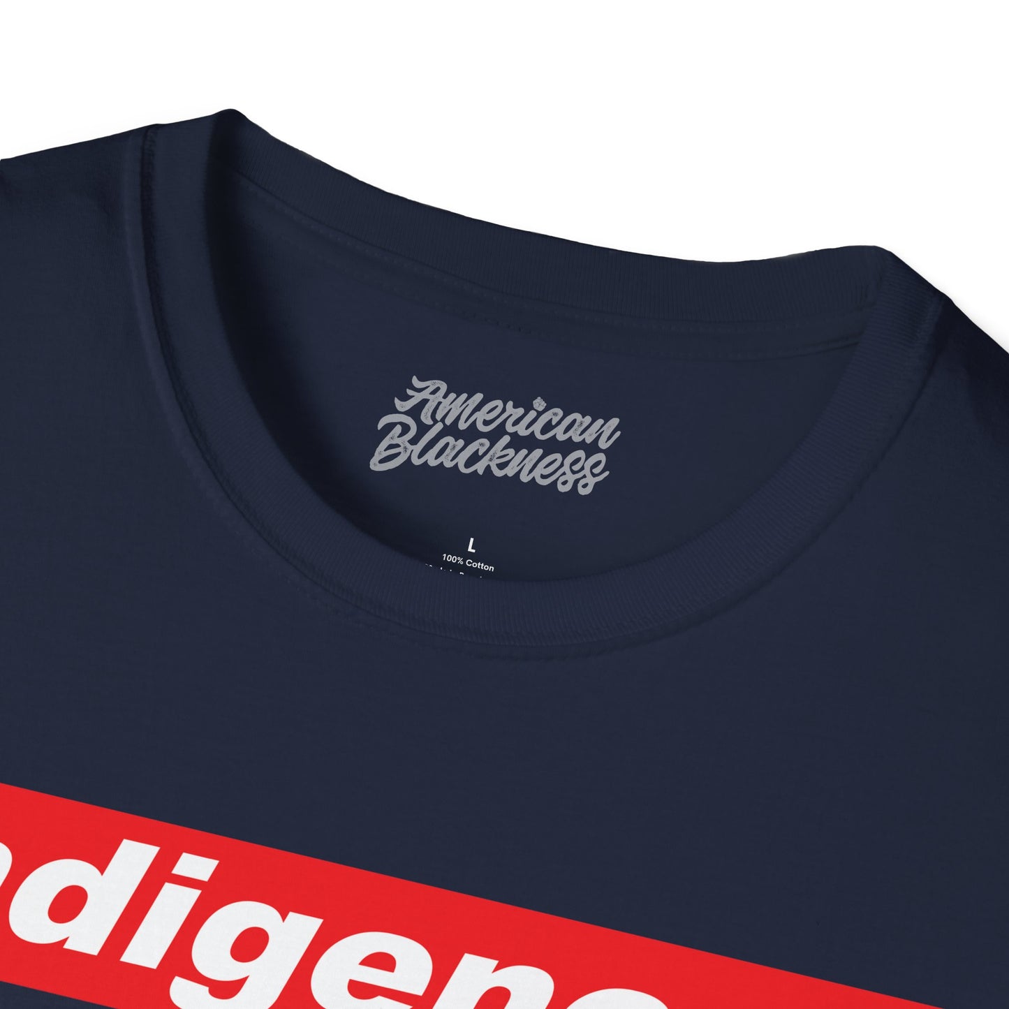 indigenous Graphic T‑Shirt — Bold Red Box Logo Tee
