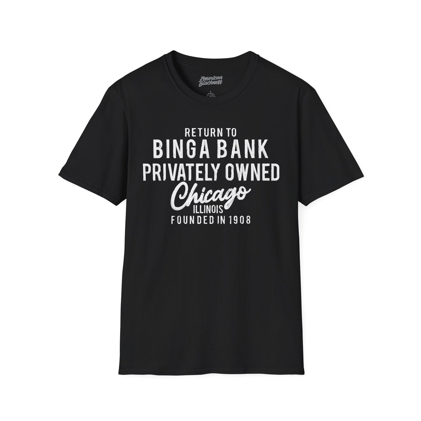 Chicago 'Return to Binga Bank' Graphic T-Shirt