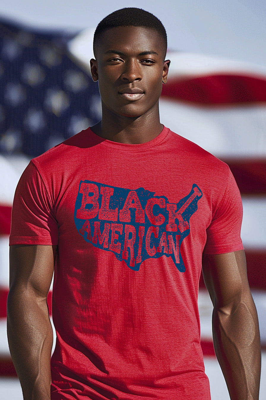 The Black American Lower 48 T-shirt