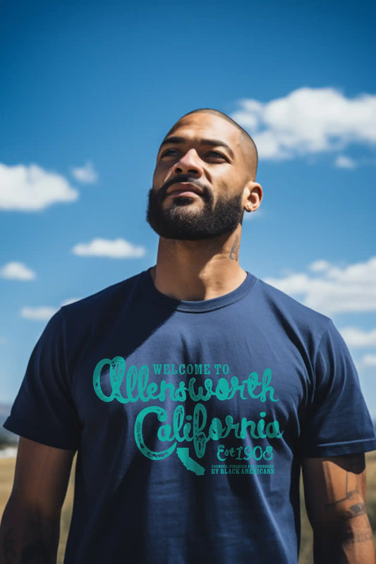 Allensworth California Retro Graphic T-Shirt — 'Welcome to Allensworth California' Vintage Travel Tee