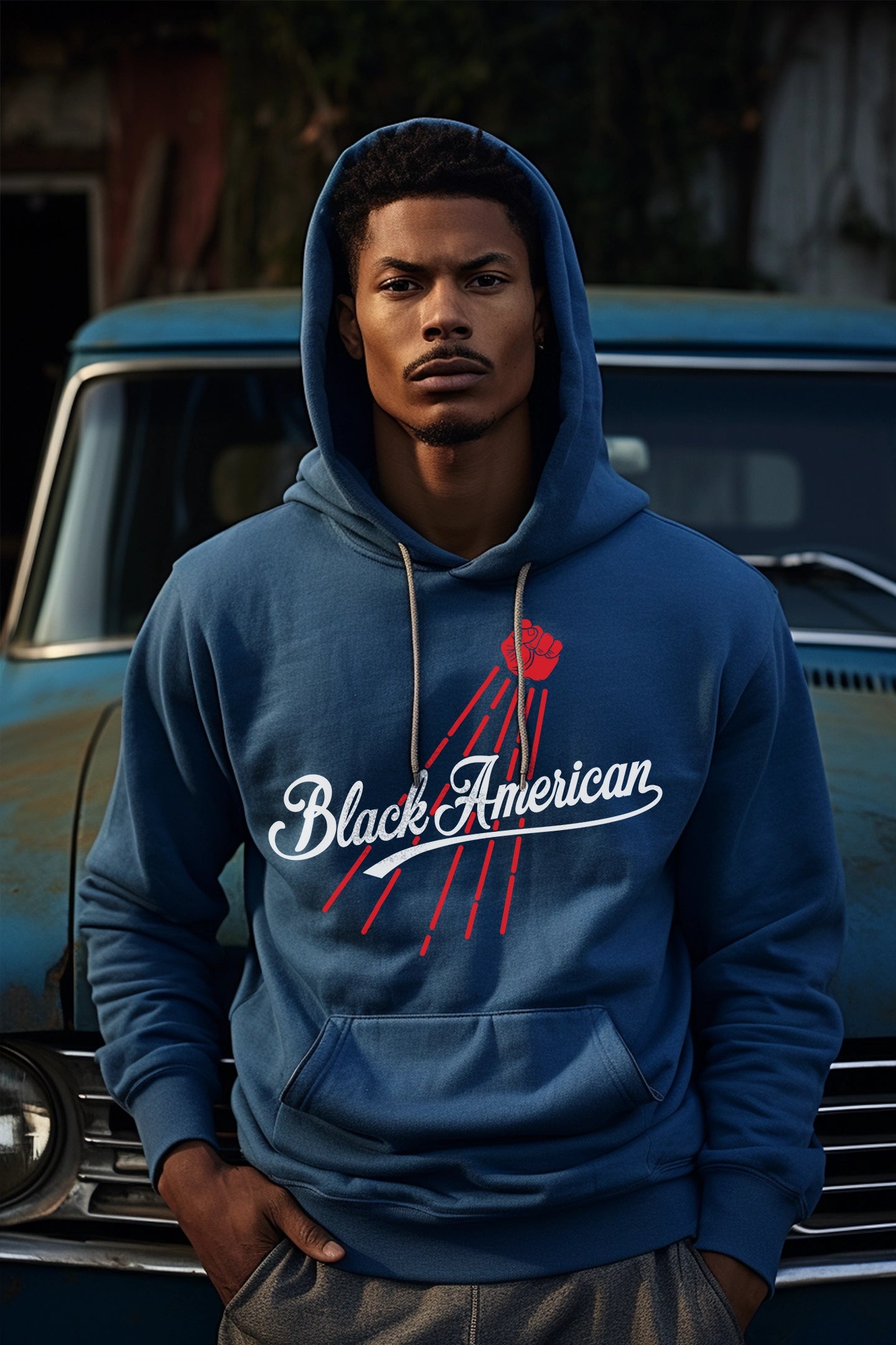 Black American Dodgers Hooded Sweatshirt