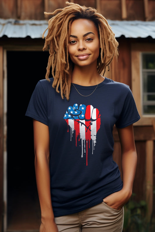 The Black American Revolutionary Fist Tee